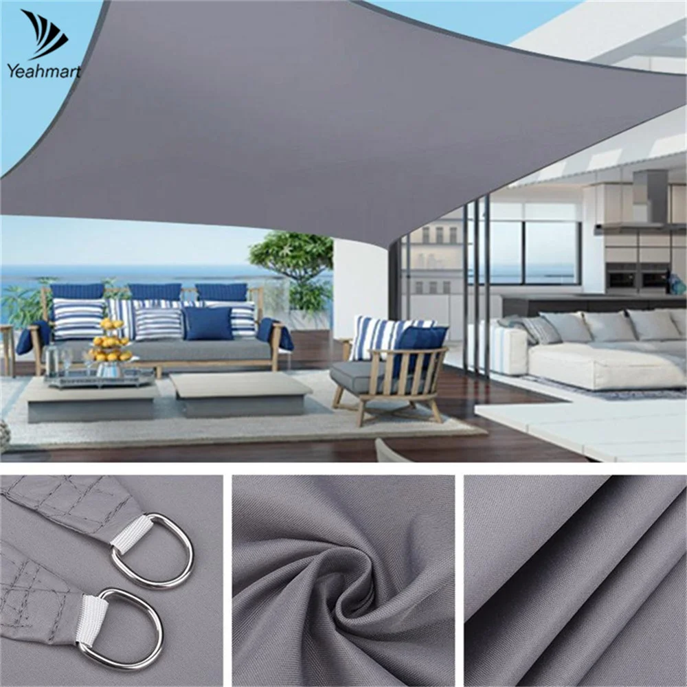 Toldo impermeable de protección solar para exteriores, sombrilla de vela para acampar, tela grande para dosel, jardín, Patio, 40% de descuento - imagen 3