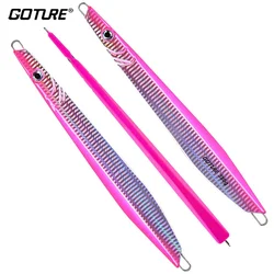 Goture, 1 Uds., 390g, plantilla de Metal, señuelo de pesca, señuelo de Jigging rápido, cebo Artificial, cebo de pesca de agua de mar para agua dulce y salada