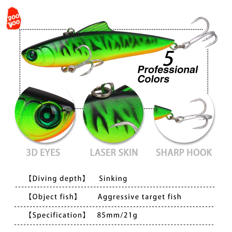 Señuelo de Pesca piezas, cebo duro Artificial de Metal, Wobbler, Swimbait, trucha, lubina a rayas, 1 unidad, 8,5 cm, 21g - imagen 3