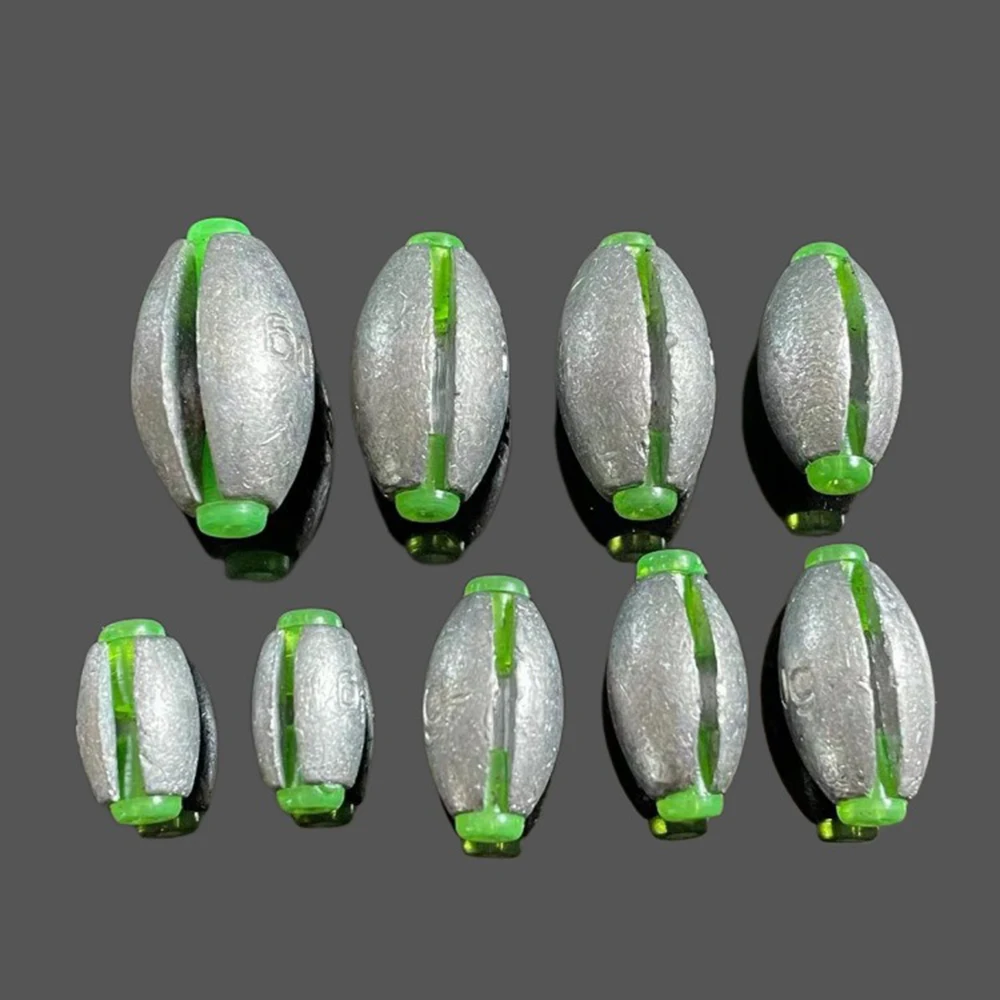 Plomos deslizantes oliva para carpa - 2g a 50g