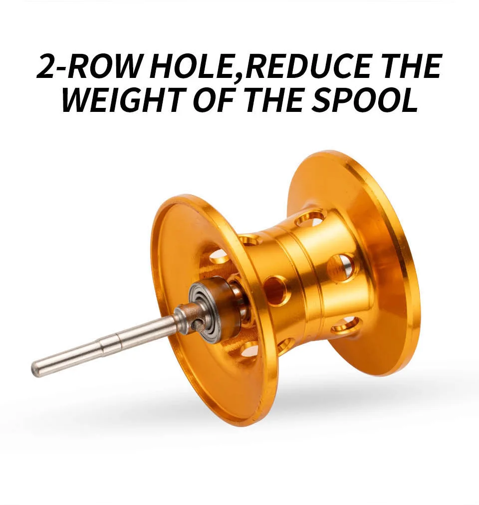 Carrete de pesca Baitcasting 7,2: 1, carrete de Metal, arrastre máximo 8KG, peso ligero con arrastre Clicker, pesca de carpa de alta velocidad - imagen 3