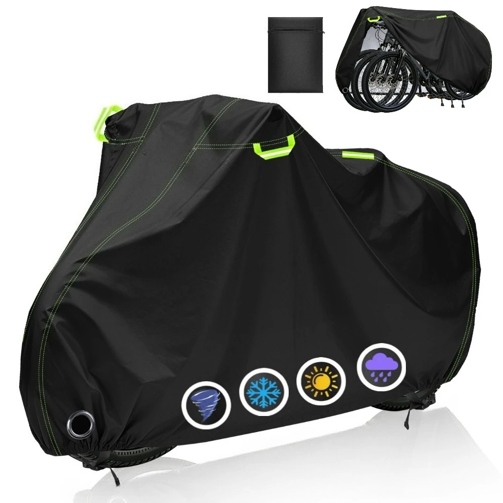 Funda impermeable para bici – orificio candado y tiras reflectantes