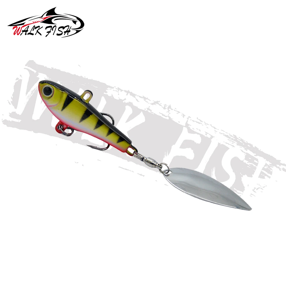 WALK FISH-señuelo de pesca con cabeza de anzuelo, cucharas de rotación VIB, pesca en el océano, Spinner de agua dulce, señuelos de Metal artificiales, 1 Uds., 20g - imagen 2