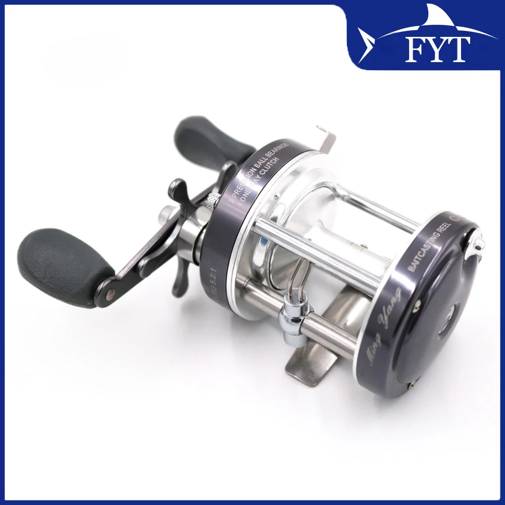 Carrete de pesca con mosca, accesorio de Metal, 2 + 1BB, tambor fundido a la derecha, barco, pesca en el mar, Horizontal CL50, color gris - imagen 4