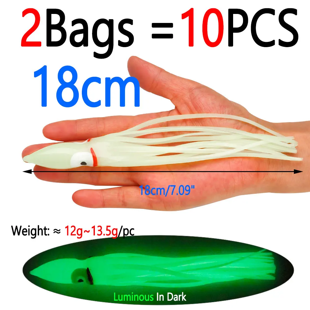 10pcs 18cm octopus