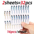 2 hojas 32 piezas