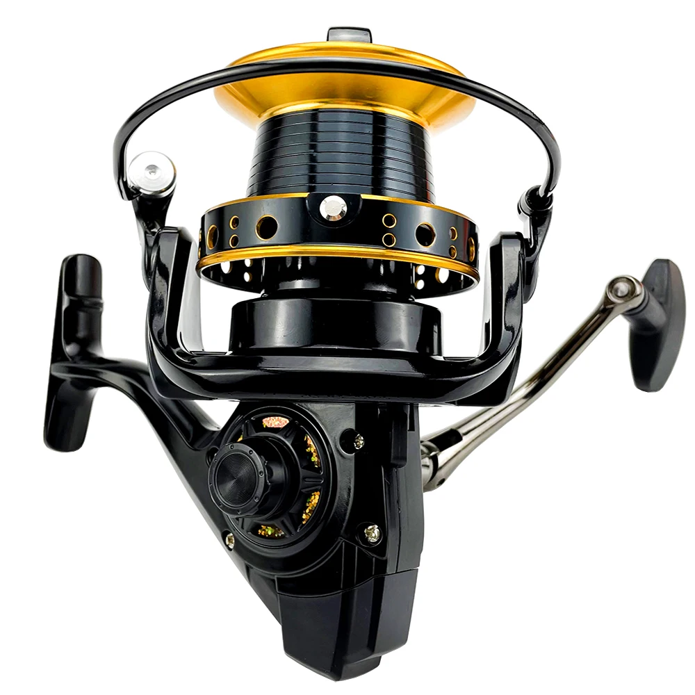 Carretes de pesca giratorios Carrete de pesca de mar fundido 9000 10000 120000   Relación de engranaje modelo 4.0:1 para todas las aguas arrastre máximo 20 kg 25 kg 30 kg - imagen 3