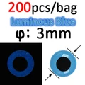 200pcs 3mm Blue