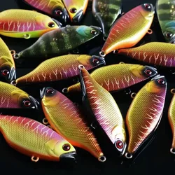 Vibración hundida-X Vib Crankbait sin labios 6cm 12g Rattlin VIB Señuelos de pesca cebo duro para lubina Lucio Salmón pesca en hielo de invierno