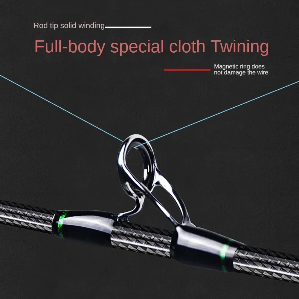 Hennoy Caña Slow Jigging Punta Sólida Alto Carbono para Barco - imagen 2