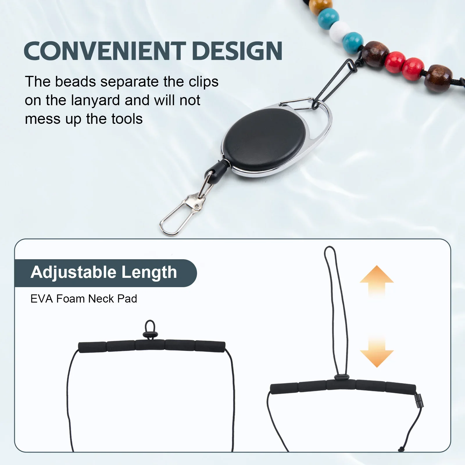 Goture Kit Pesca con Mosca – Alicates, Tijeras, Cordón y Bolsa