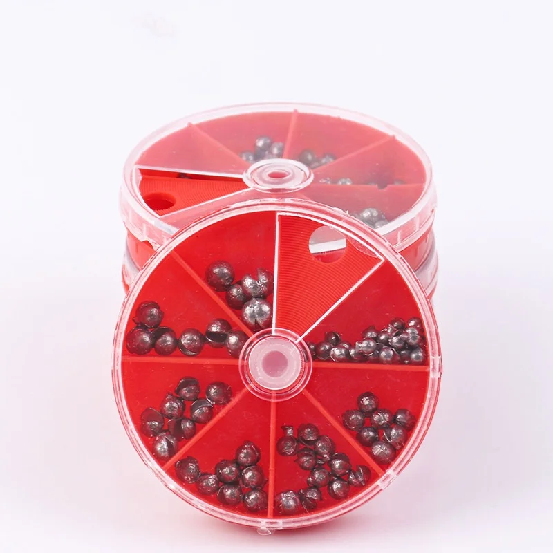 Pesas de pesca de plomo, plomos de sedal de tiro dividido, 7 tamaños, accesorios de pesca de plomo de huevo extraíble, 60g - imagen 4