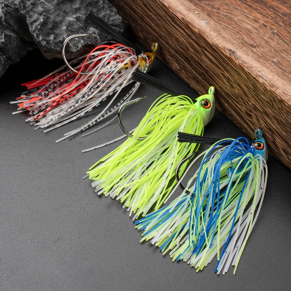 JOHNCOO 12g Spinner cebo Weedless Jighead Bass Jig cebo pesca señuelo Wobbler para aparejos de pesca de lubina - imagen 5