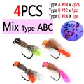 4pcs Mix Type A B C