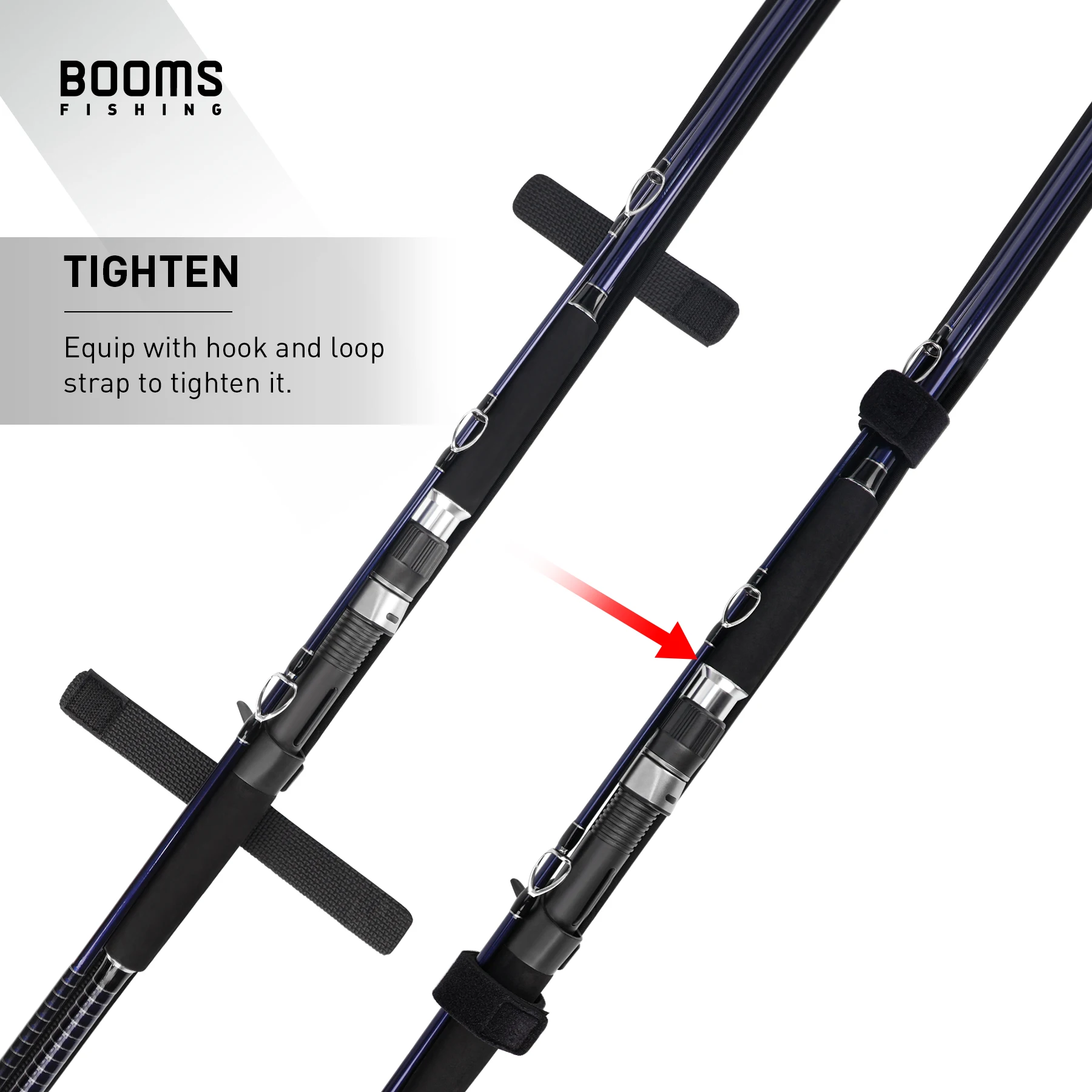 Booms Fishing RS6 funda protectora para caña de pescar, funda para caña de pescar con mosca, bolsa para poste, soporte, correas de cinturón, envoltura, Herramientas Portátiles, accesorios - imagen 5