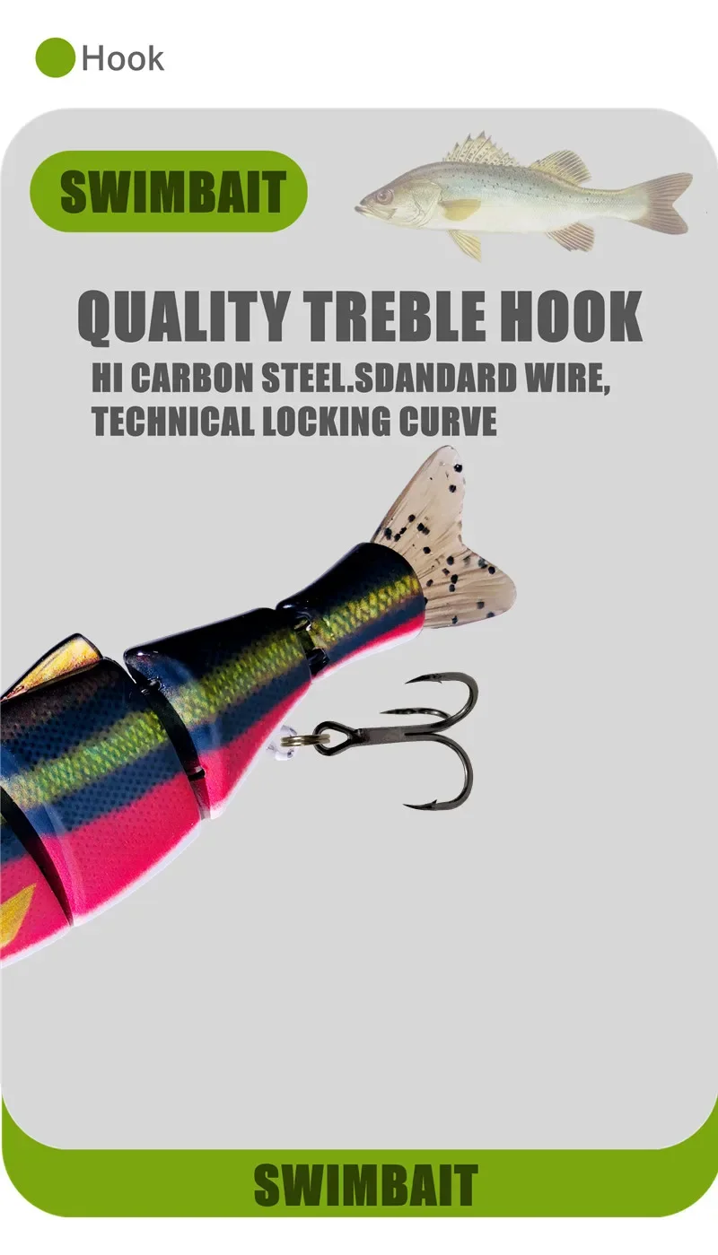 Gancho de agudos de calidad Swimbait para pescar