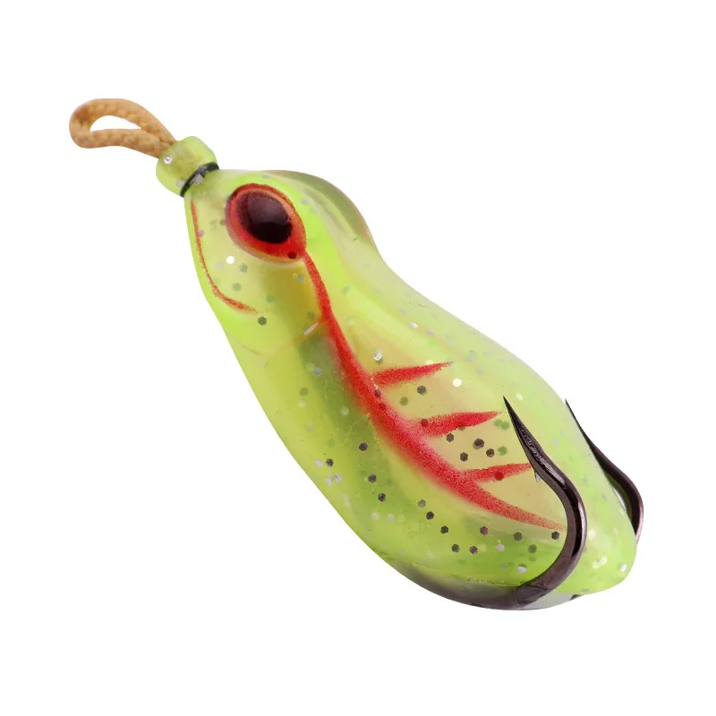 Señuelo de pesca Artificial, cebo de tubo suave de rana, ojos 3D, 13g, 6cm, Swimbaits - imagen 4
