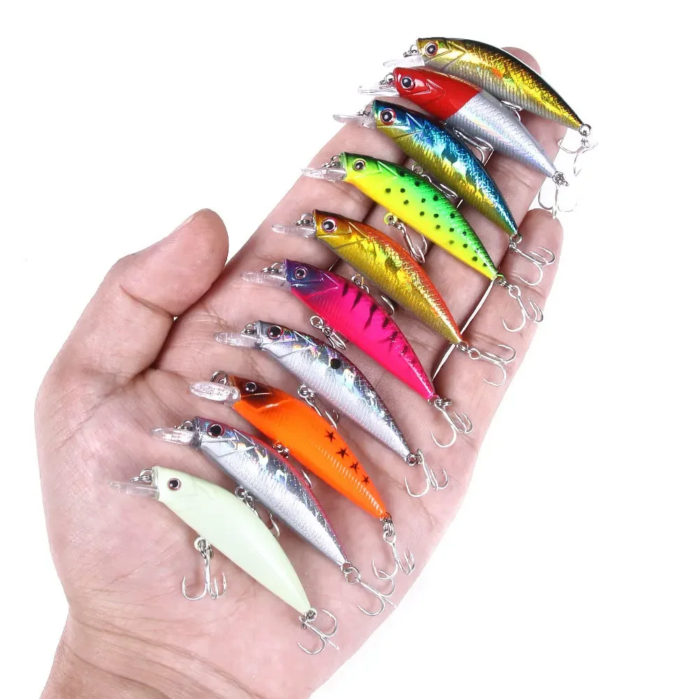 Mini señuelo de pececillo hundido de 60mm y 6g, cebo Artificial Wobbler para perca, Lucio, trucha, lubina, Jerkbait, Swimbait, accesorios de Pesca - imagen 4