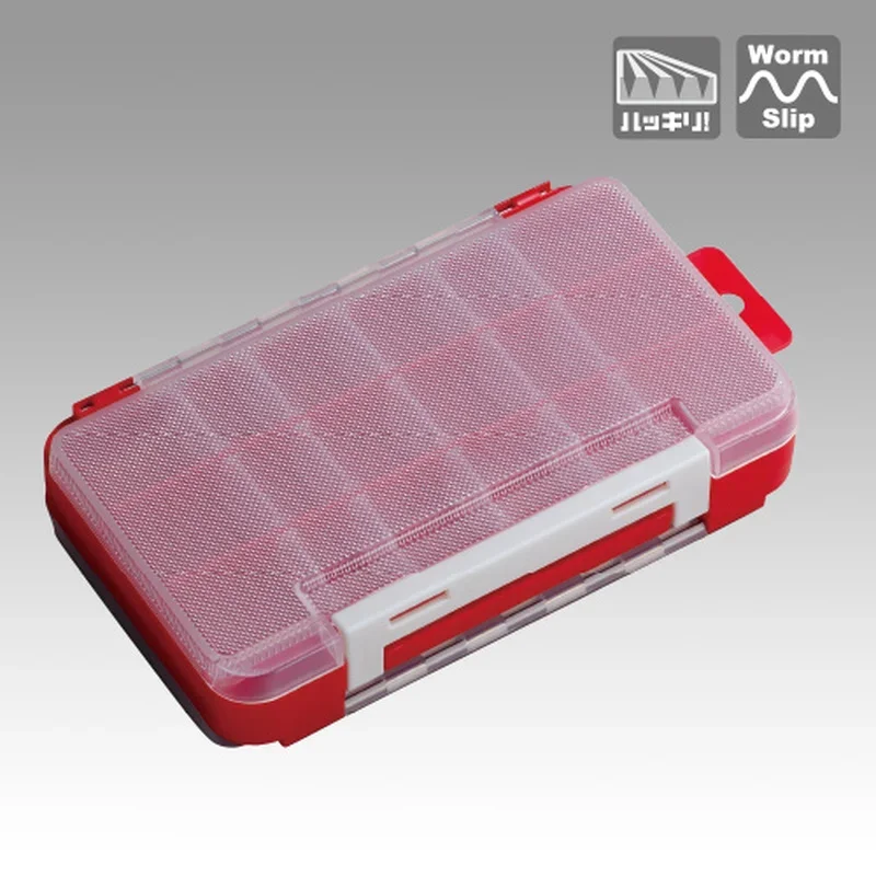 MEIHO-caja de accesorios de pesca, aparejos de pesca de doble cara, cajas de almacenamiento de cebo de señuelo, caja de plástico, 3010W, 1010W, hecho en Japón - imagen 2