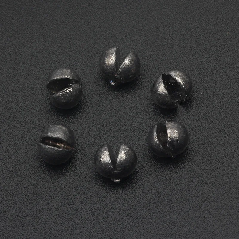 Juego de pesas de plomo para morder abierto, pesas de pesca de 205-0,2g, 5 tamaños, aparejos auxiliares de plomada, 0,8 unids/lote por caja - imagen 5