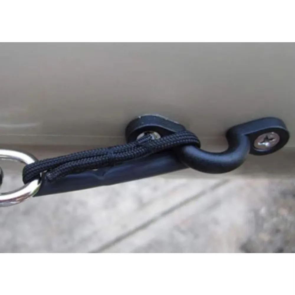 10 unids/set de almohadilla de nailon para Kayak, Kit de ojos, ganchos para ojos, bucle de cuerda, lazos de cubierta elásticos, herramienta práctica de punto de anclaje - imagen 3