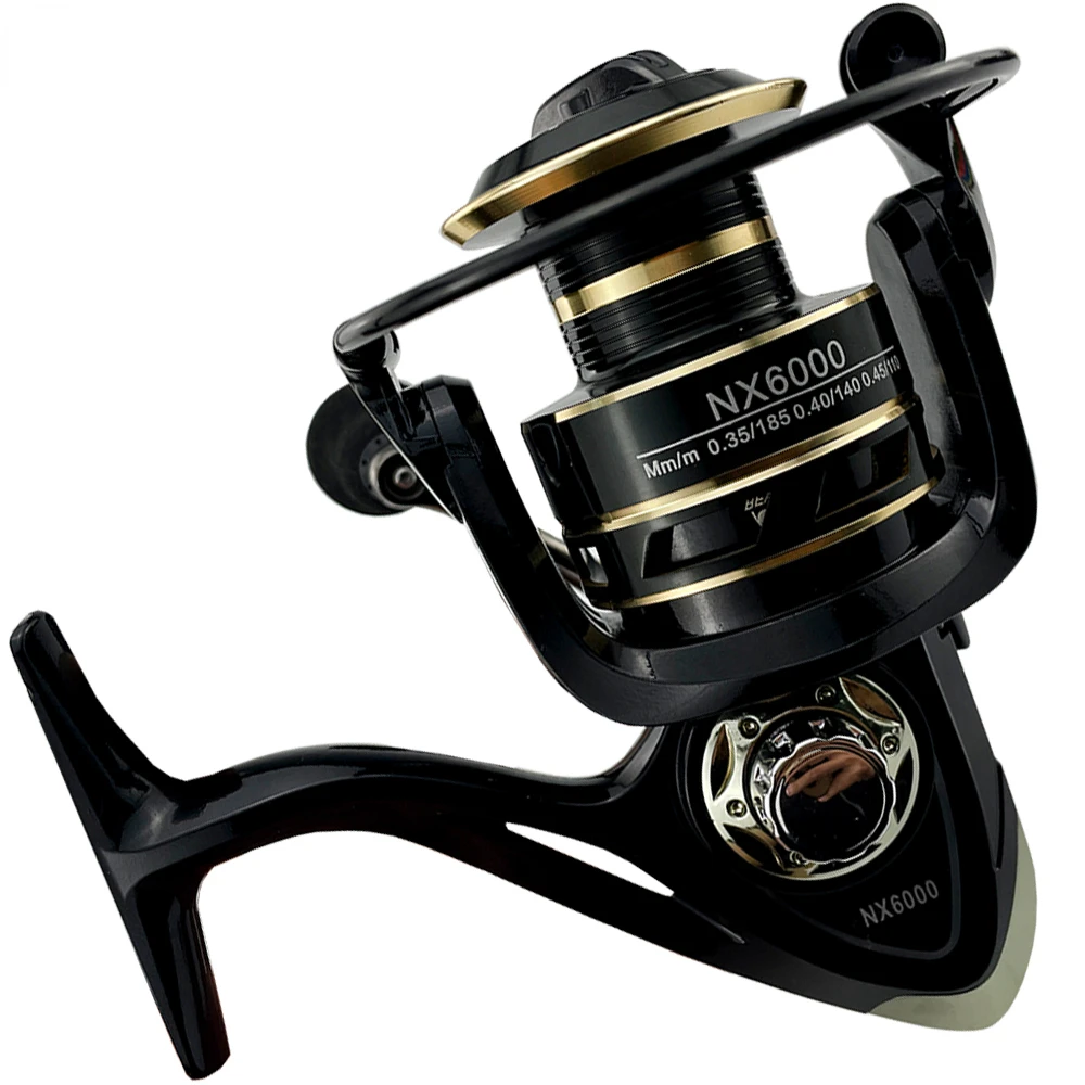Carp Fishing Reel 5.2:1 /4.7:1 Metal Spool Max Drag 12KG Left/Right Interchangeable Fishing Tools 2000-7000 Series Pesca - imagen 2