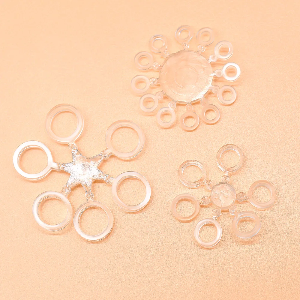 MNFT 144 Uds. Bandas elásticas para pesca de carpa, anillos de goma transparentes, soporte para atadora de señuelos, topes Boilie, 3 tamaños - imagen 5