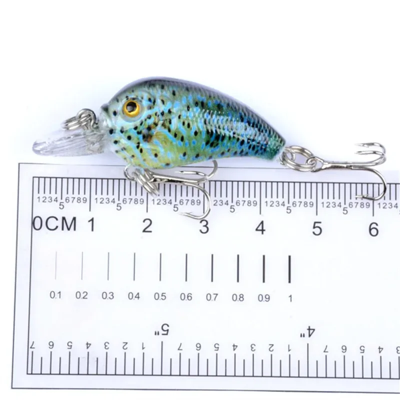 Señuelo de pesca flotante Crankbait, 4,5 cm, 4,2g, cebo duro Artificial para trucha, lubina, Swimbait, Wobbler, aparejos de pesca Jerkbait, 1 ud. - imagen 2