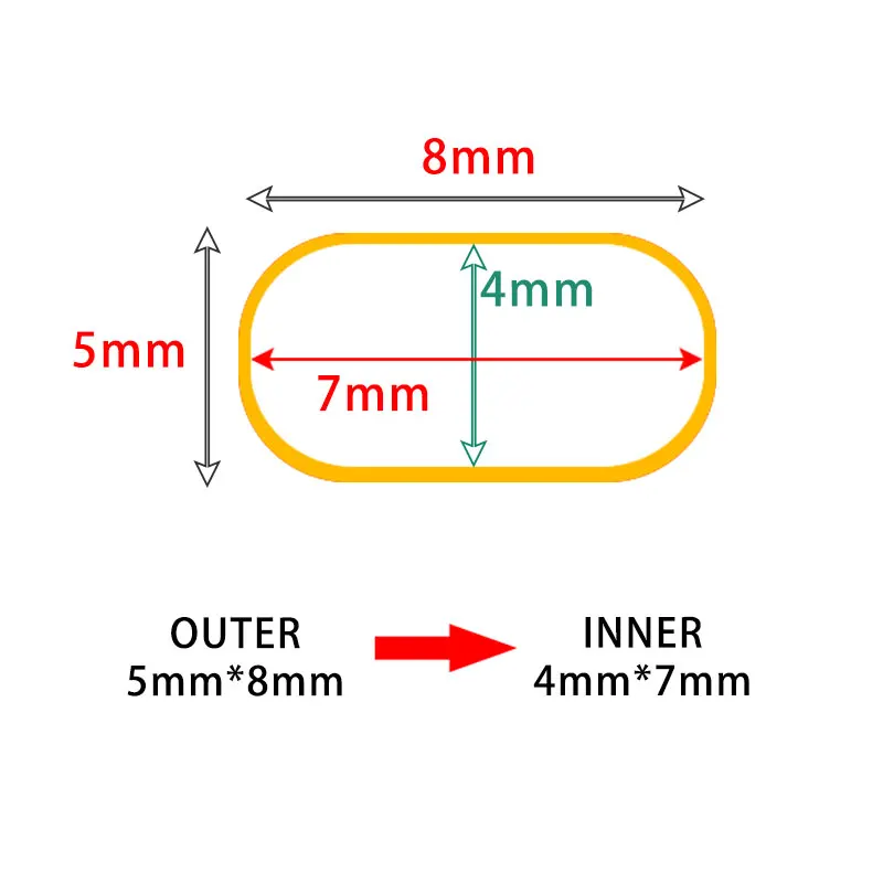 Adaptador de mango de carrete de pesca de fundición de cebo, 5 uds./10 Uds., 5*8 a 4*7, pieza de ajuste del tamaño del agujero del eje para carrete de pesca de fundición SHIMANO - imagen 4