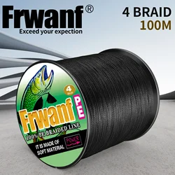 Sedal trenzado PE japonés Frwanf – Multifilamento 4 hebras para carpa