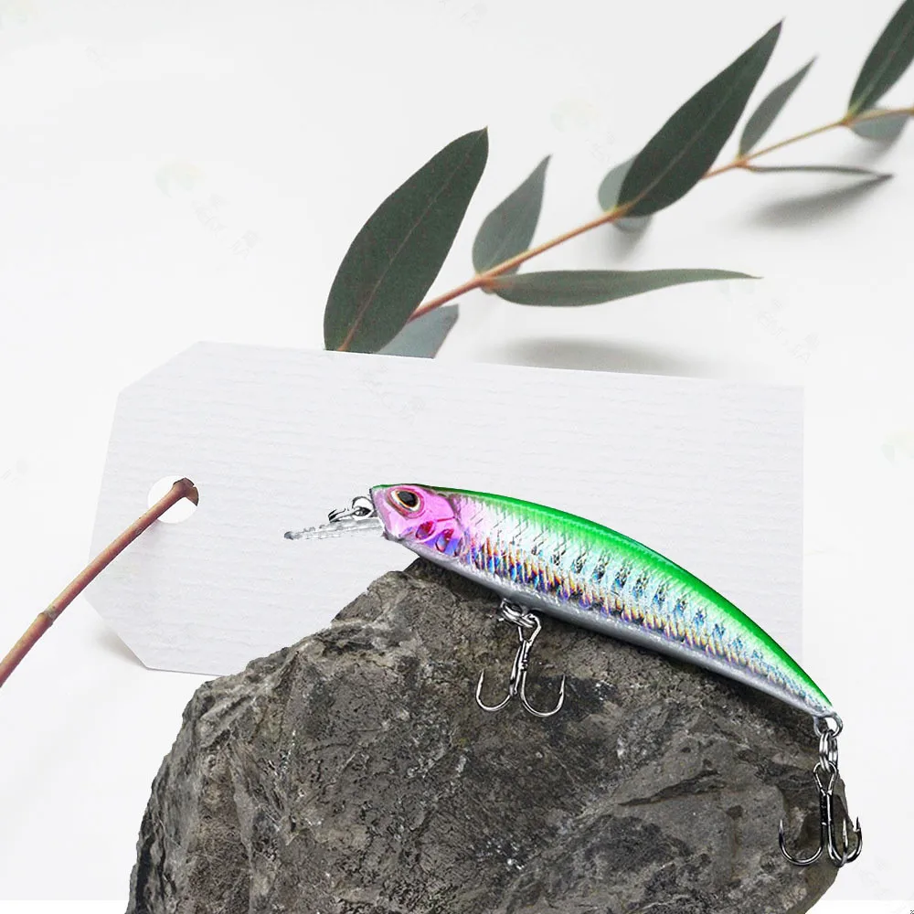 Crankbait-señuelo de Pesca de trucha Wobbler, cebo de plástico duro Artificial para pececillos, aparejos de Pesca de lubina, 8,7g, 8cm, 1 unidad - imagen 4