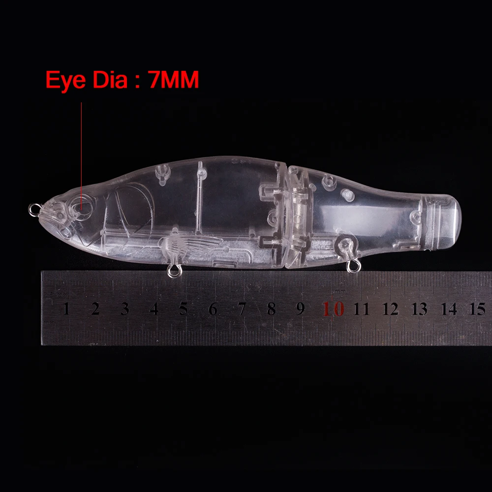 Hanlin-Señuelos de Pesca sin pintar, cebos deslizantes Crankbait, cuerpo duro, Wobbler, aparejos de lubina, 2/5 piezas, 165mm/50g - imagen 3