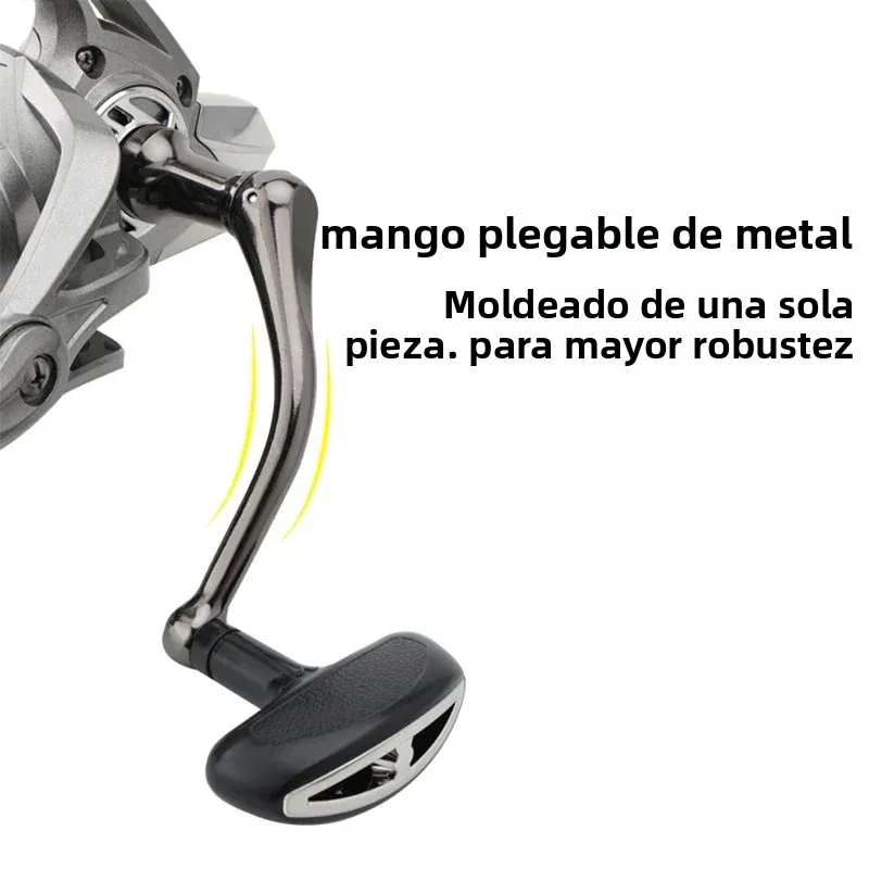 Carrete de pesca Huidiao de alta resistencia NGK-II 25KG/55LB potente Drag Zero Play 6 + 1 carrete giratorio BB blindado para pesca de gran juego - imagen 5