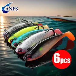 Señuelos de pesca plástico suave para lubina, lucio y trucha