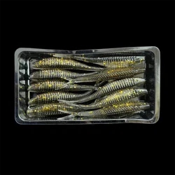 MUKUN Jerk Shad Señuelo Swimbait Suave para Lubina