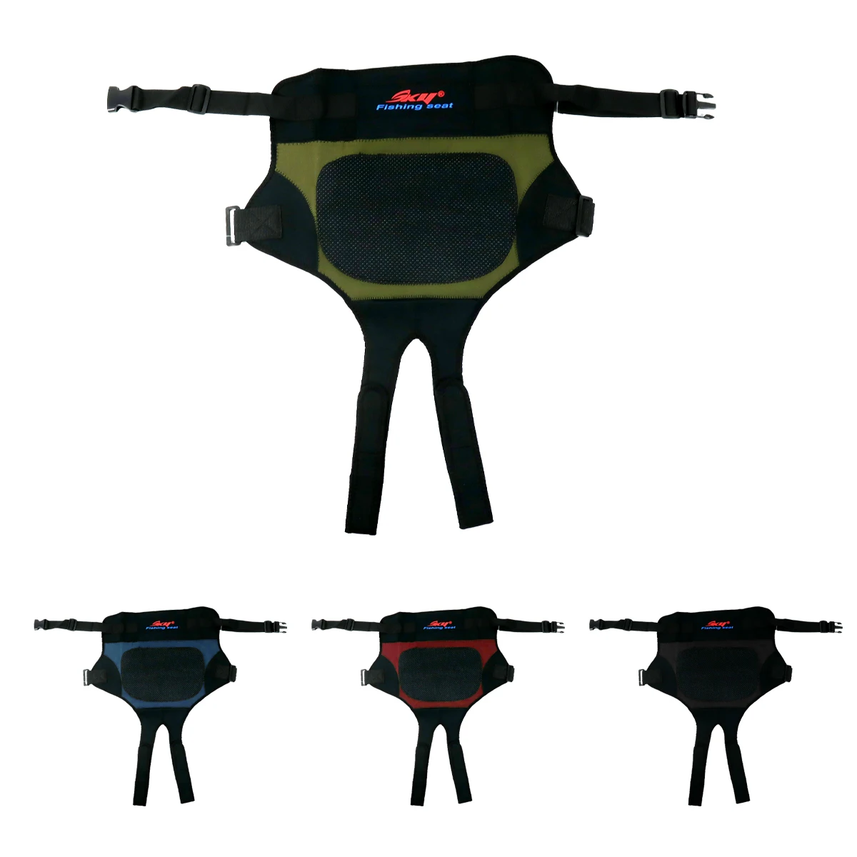 ZYZ Cojín de asiento de pesca de roca marina ajustable, transpirable, resistente a la humedad y antideslizante, almohadillas de cadera de pesca gruesas y suaves - imagen 4