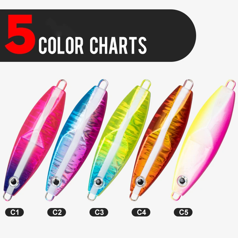 Señuelo Jig lento UV para jigging y pesca de caída - imagen 4