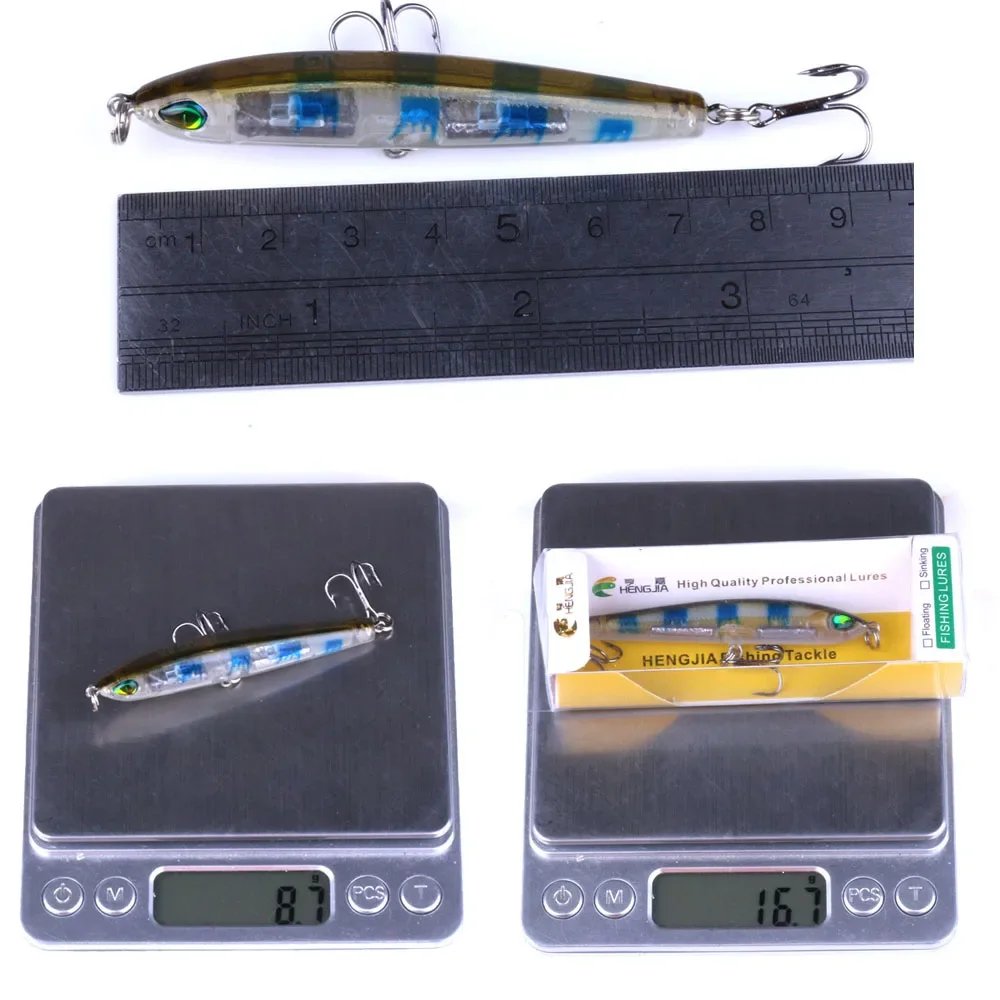 Señuelos de pesca con lápiz que se hunden, 75mm, 9g, Twitch costero, cebo Artificial, agua salada, Topwater, trucha, carpa, Jerkbait, equipo de pesca - imagen 4