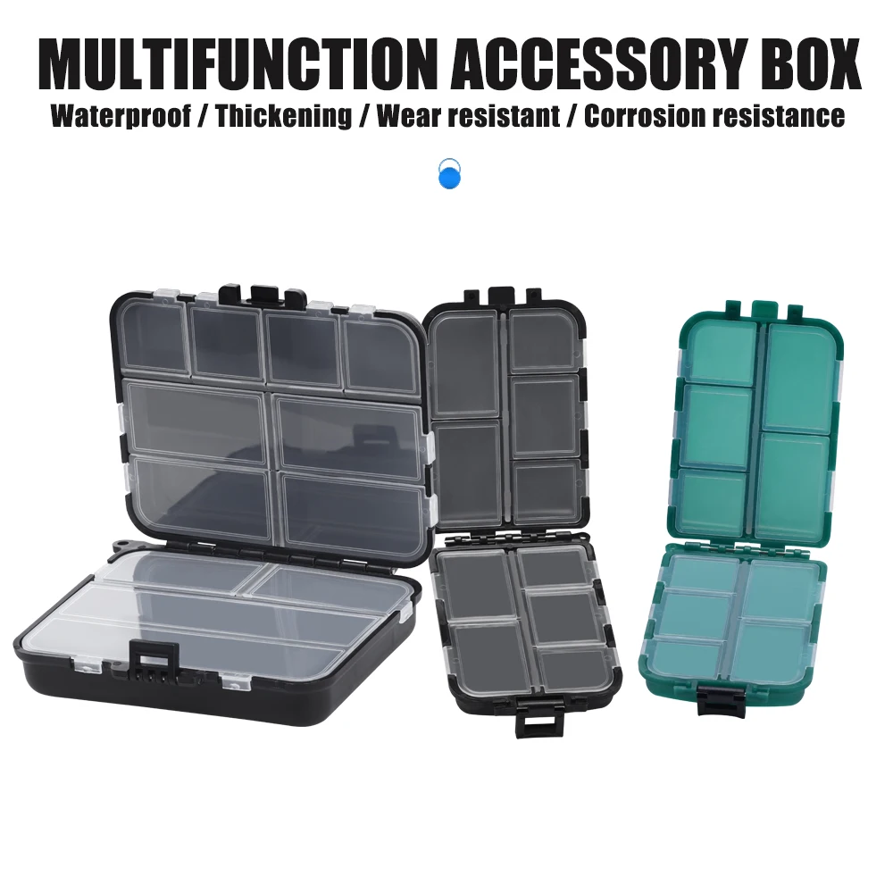 Caja de aparejos de pesca: organizador de compartimentos espaciosos con diseño ultraportátil para anzuelos, señuelos, cebos, accesorios de pesca - imagen 4