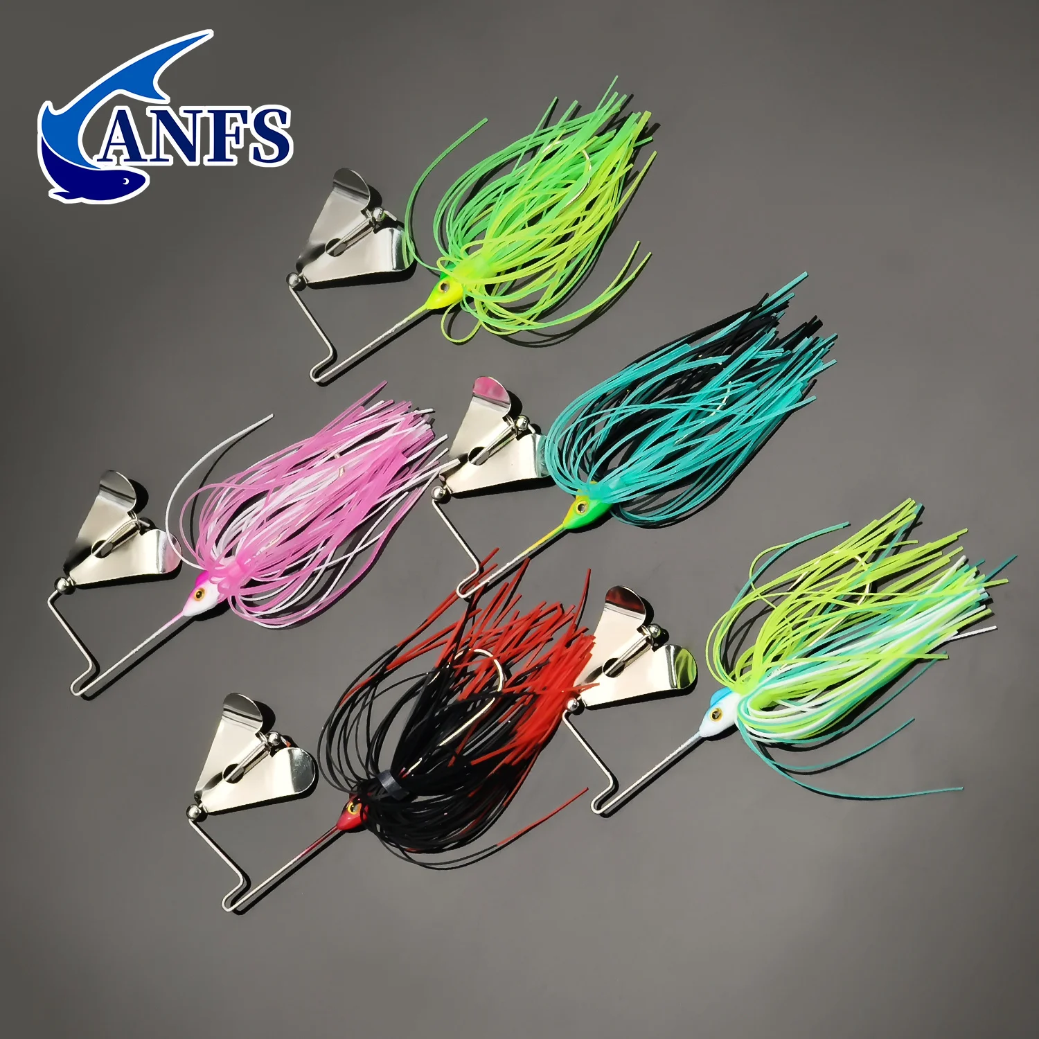 ANFS-Kit de Señuelos de Pesca giratorios, 5 uds., perfecto para atrapar lubinas, Lucio y peces dorados, increíble regalo de pesca para pescador - imagen 4