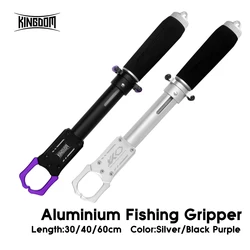Kingdom-pinza de pesca de aluminio, controlador de peces portátil de 30/40/60cm, recogedor de labios profesional, herramienta de Control de peces