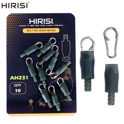 Hirisi-alimentador de método de pesca, conectores de cambio rápido, alimentador de cuentas para aparejo de pelo AH231, aparejos de pesca, 10 piezas