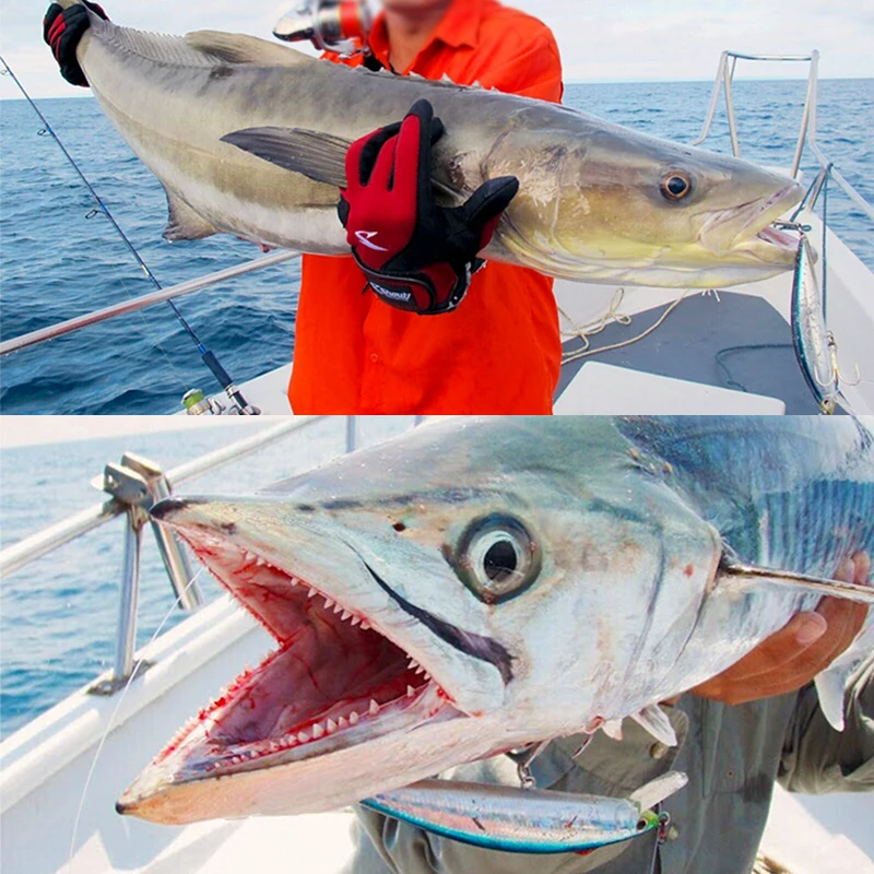 TSURINOYA-señuelo de pesca Artificial para pececillos, cebos duros de agua salada, 8 colores, Wobblers, DW37, 12cm, 40g, 4 Uds. - imagen 4