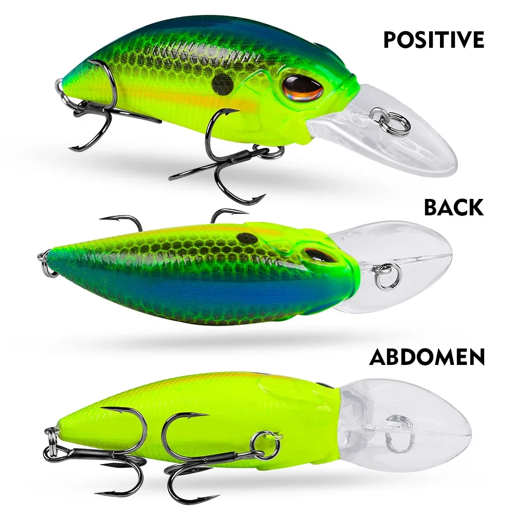 Señuelos de Pesca con manivela de piezas, cebo duro Artificial flotante de 90mm y 15,5g, aparejos de Pesca de lubina japonesa, Wobblers, Crankbait - imagen 5