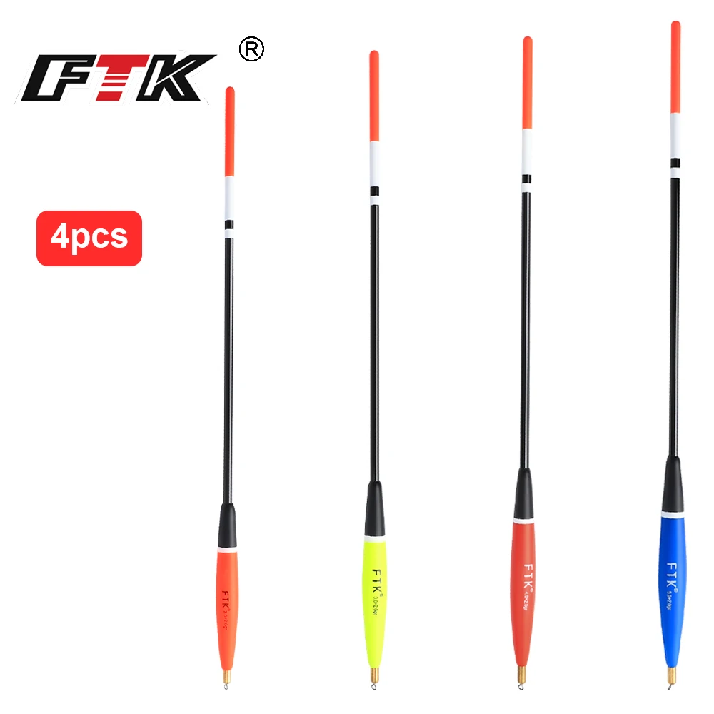FTK 4 unids/lote Barguzinsky Fir Bobber flotador de pesca tamaño mixto 28,2-30 CM cobre océano roca boya para aparejos de pesca de carpa - imagen 3
