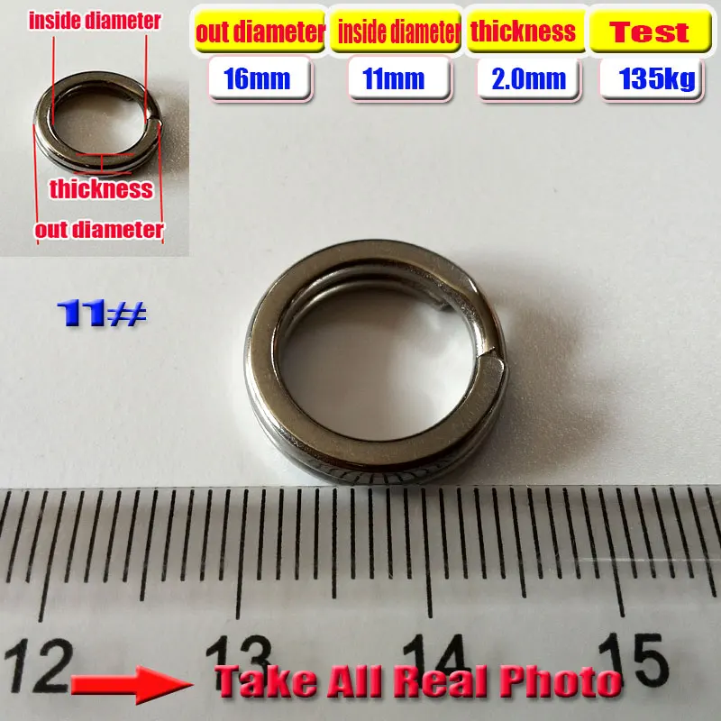 2025 anillos divididos de pesca de acero inoxidable 304 de alta densidad 50/100/200 unids/lote accesorios de pesca de conexión de señuelo - imagen 4