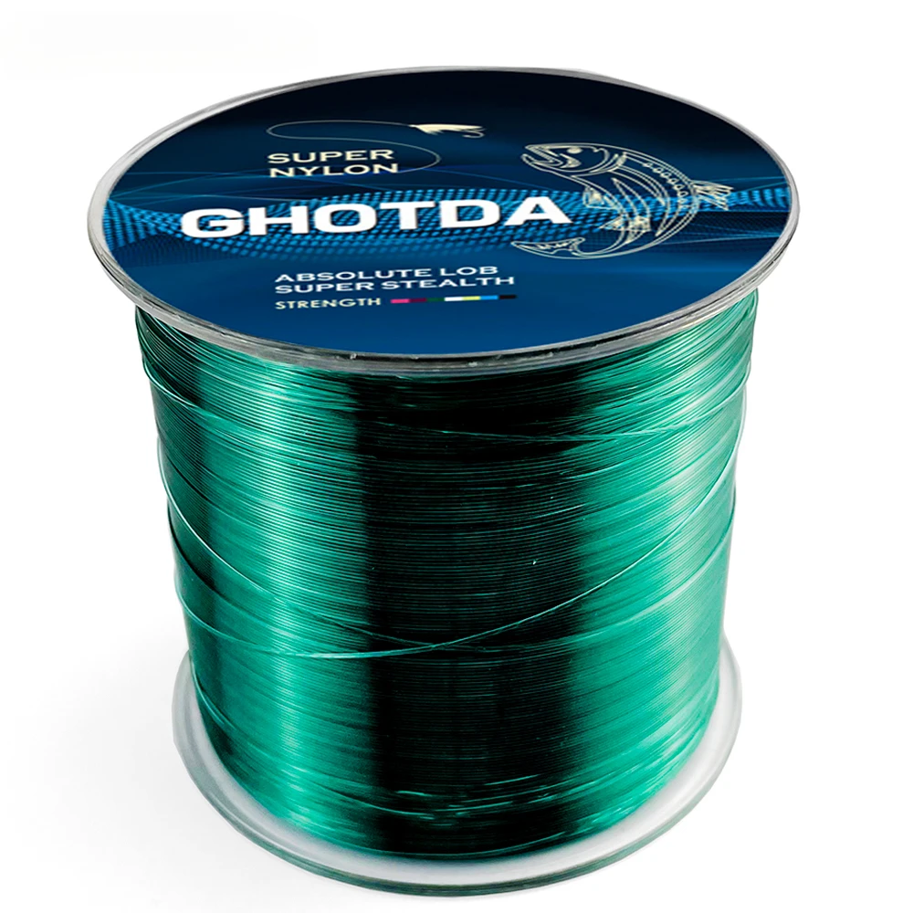 Línea de Pesca de nailon de 500M, fluorocarbono súper fuerte para Pesca de carpa lubina, monofilamento de 3.4LB-28.6LB, líneas principales, Pesca de peces de mar - imagen 2