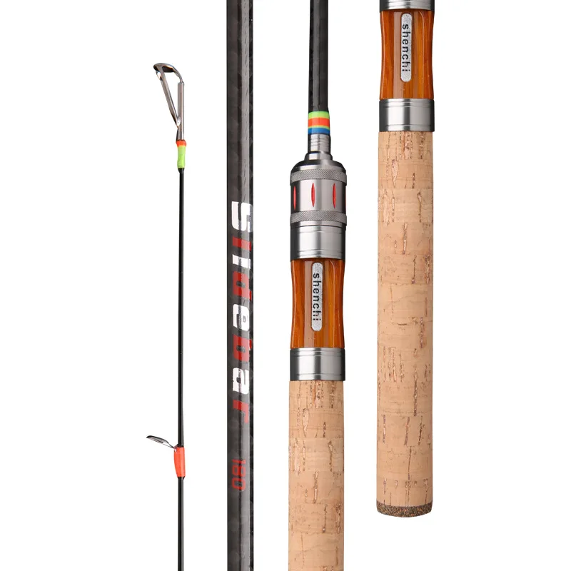 Caña de pescar de carbono para trucha, caña de pescar giratoria antienredos, 1,68/1,8 m - imagen 3