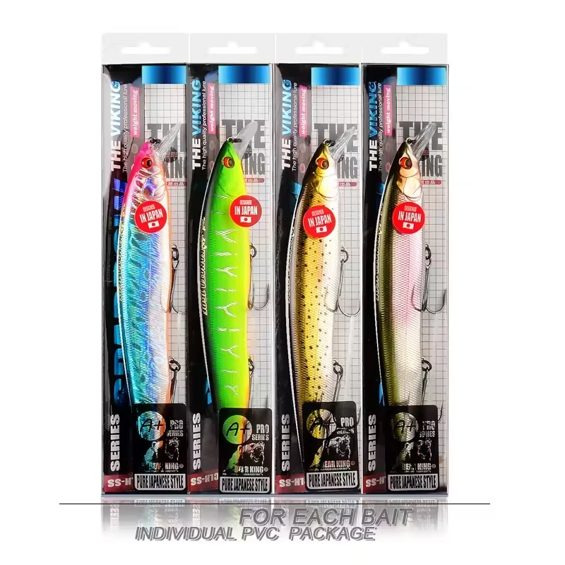 Señuelos de pesca M160 BEARKING 160mm 30g colores surtidos manivela de pececillo sistema de peso de tungsteno modelo Wobbler manivela cebo Artificial - imagen 3