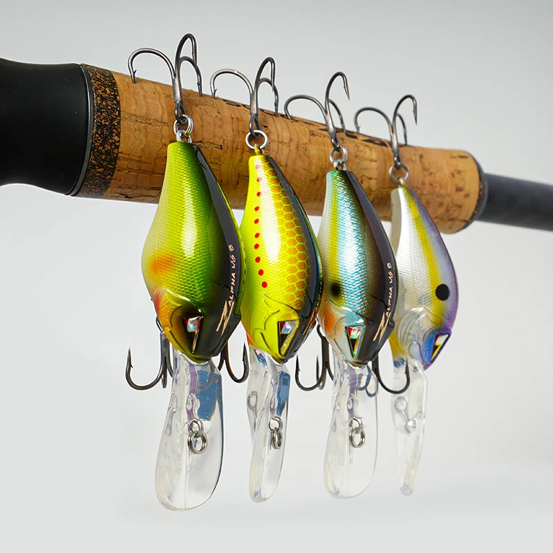 ARK Z serie MS8 Mini Nivel Medio gordo mudo CRANKBAIT largo alcance carretera cebo Bass. - imagen 2